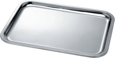 Vassoio rettangolare Alessi 240/45, acciaio inossidabile, cromato.