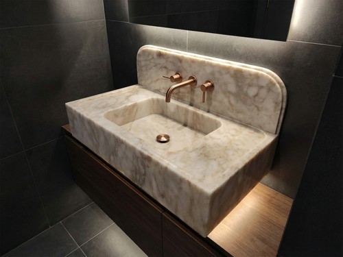 Lavabo artigianale marmo - artigianale, in
