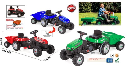 Trattore pedali con - trattore,