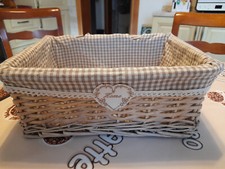 Cesta rettangolare vimini - in,