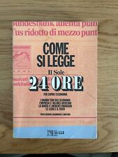 COME SI LEGGE IL SOLE 24 ORE