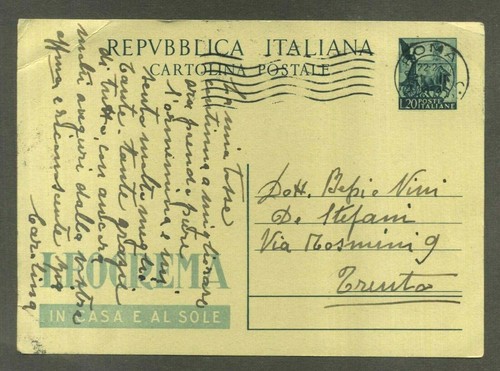 Repubblica intero postale - repubblica,