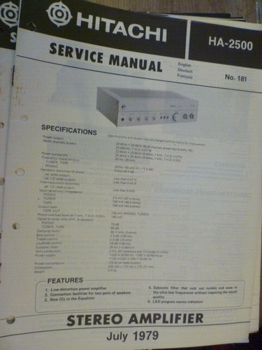 Amplificatore stereo hitachi - amplificatore,