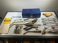 Torce a propano vintage BernzOmatic, UniWeld, tornio con custodia in metallo