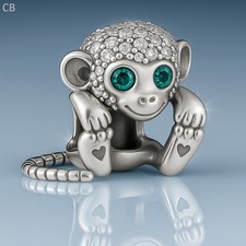 Bracciale con ciondolo scimmia