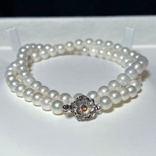Collana di perle bianche Akoya
