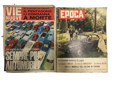 2 RIVISTE EPOCA 1960 MODELLI AUTO MOTO SALONE TORINO VIE NUOVE 1965 E VARIE NOT.