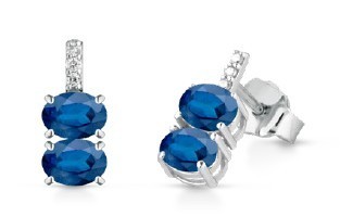 Orecchini oro bianco 18kt - in,