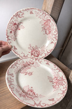 Lot de 2 assiettes plates