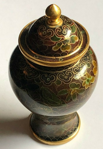 Vaso cloisonne ottone - vaso,