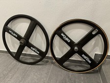set ruote vintage WOLBER by Corima carbonio 4 razze cronometro lo pro 650c & 700c