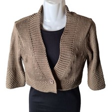 Coprispalle ZUIKI corta maglia colore cafe beige tg M da donna