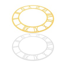  2 adesivi moderni in acrilico: adesivo per orologio da parete con numeri romani