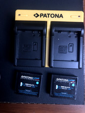 2 Batteria e caricatore DUAL USB per Panasonic Lumix DC-GX9,DC-LX100 II