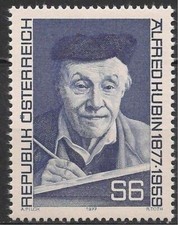 Austria 1977 Alfred Kubin incisore illustratore scrittore letteratura libro 1v MNH