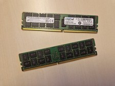 2x Crucial 32GB (2 x 16GB) DDR4-2133Mhz ECC RAM memory 288-pin