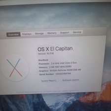 Apple MacBook Core 2 Duo 2.26 13" Unibody fine 2009 4GB RAM 250GB SSD LINUX COME NUOVO