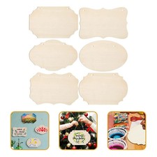 6 pezzi insegne in legno vuote