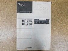 Icom Manuale Istruzioni IC-736 IC-738 Ricetrasmettitore HF (originale)