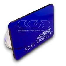 Lastra plexiglass blu