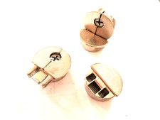 Giunzione Angolare per Mobili Incasso in Zama Cromato mm. 30x12 Pz. 4 VITEL