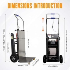 Carrello elevatore elettrico 1200W carico 400kg resistente con batteria rimovibile