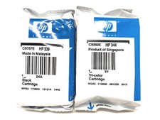 HP 339+HP 344 ORIGINALE NERO+COLORE DESKJET 5940/PHOTOSMART B8350 [NO BOX]