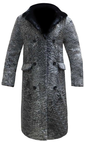 Cappotto lungo uomo grigio