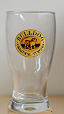 10 Bicchieri BULLDOG STRONG ALE 0,2 V largo a forma cilindrica - mai usati