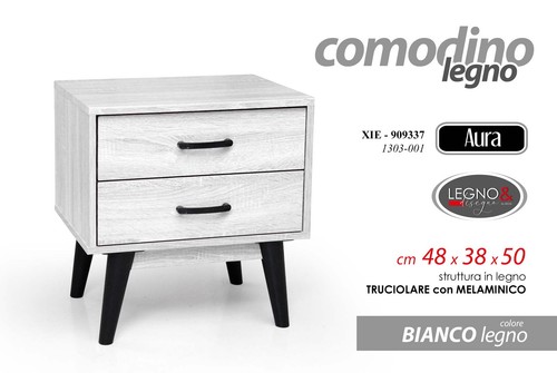 Comodino moderno cassetti - comodino,