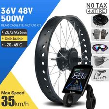 36V 48V 500W 4.0 Tyre Rear