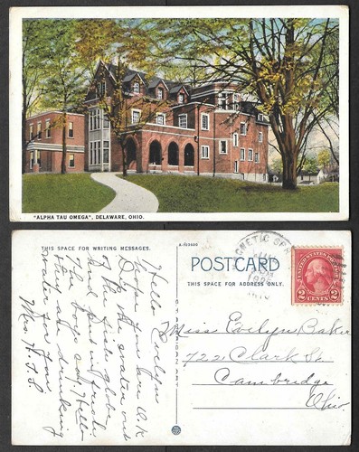 Cartolina ohio 1925 delaware - cartolina,