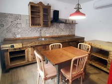 Cucina Banco FALEGNAME VERONA + Banco Pensie mensola legno massello SU MISURA