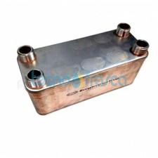 SCAMBIATORE 40 PIASTRE TERMOCAMINO 273X72 ATTACCO 1" 100 KW 