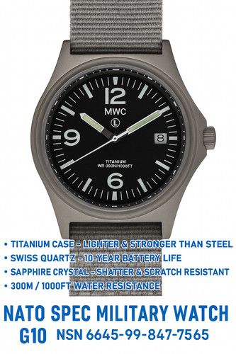 Orologio militare titanio - orologio, in