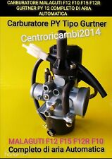 CARBURATORE MALAGUTI F12 F10 F15 F12R GURTNER PY 12 COMPLETO DI ARIA AUTOMATICA 