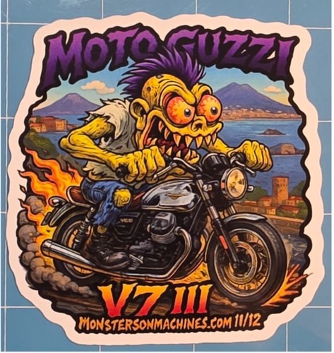 Moto guzzi iii 9x9cm - v7,