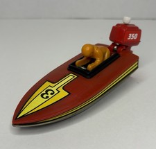 Motoscafo Tomy vintage 1978 n. 3 Figurine Giocattolo Motociclista 350 Testate Funzionanti
