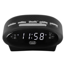 Radiosveglia DIGITALE NERA TREVI Rc 821D display a led bianchi funzione Snooze