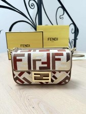 Borsa Fendi Baguette Mini Tela