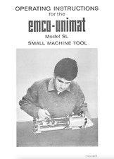 Emco Unimat model SL lathe Use and maintenance manual PDF