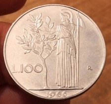 100 Lire 1966, Italia