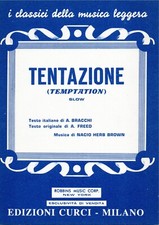 Spartito musicale Tentazione slow per mandolino e fisarmonica con testo