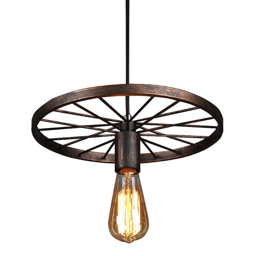 Lampadario industriale ruota