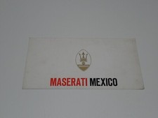 MASERATI MEXICO BROCHURE