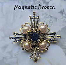 Spilla magnetica elegante blu