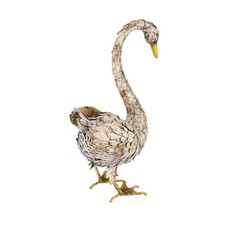Large Iron Swan Reclining