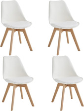 , Set 4 Sedie Imbottite in