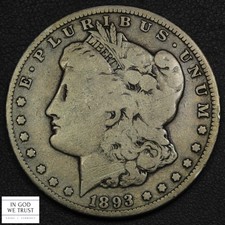 1893 O Morgan Silver Dollar $1
