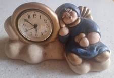 THUN - ANGELO BLU CON OROLOGIO - FUORI PRODUZIONE - LARGHEZZA 24,5 CM NO SCATOLA